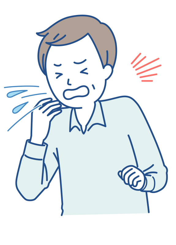 くしゃみが出る、くしゃみが止まらない
