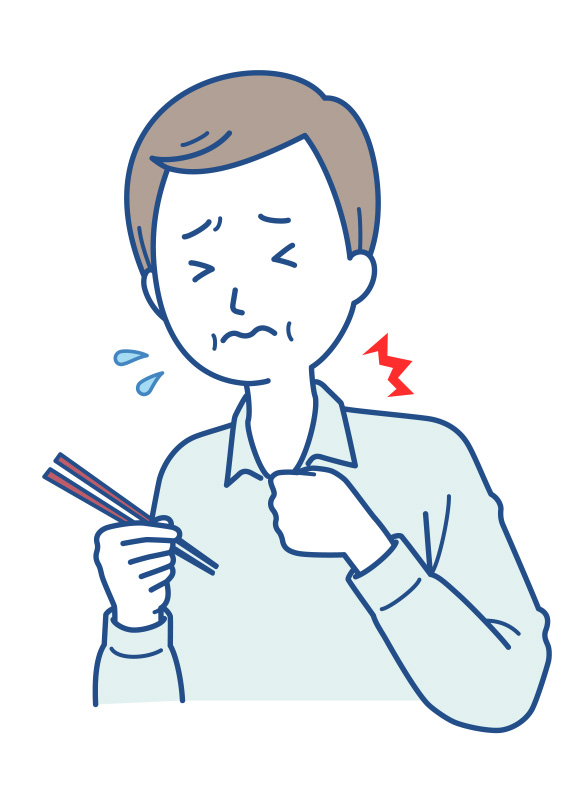 食べ物を飲み込みづらい（嚥下困難）